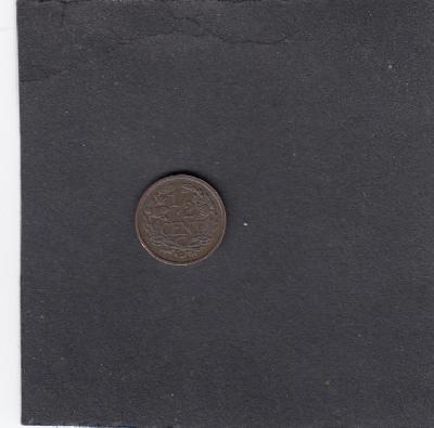 Beschrijving: 1/2 Cent WILHELMINA 